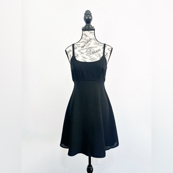 Sandro Dresses & Skirts - Vintage Sandro Spaghetti Strap A-Line  Dress in Black Sz 38